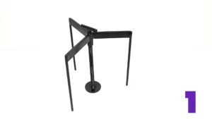 One screed leveling tripod